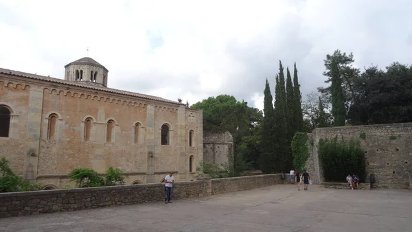 Girona Una Ciudad Enjambre Cataluña Con Maravillosos Muros Piedra — Foto de Stock