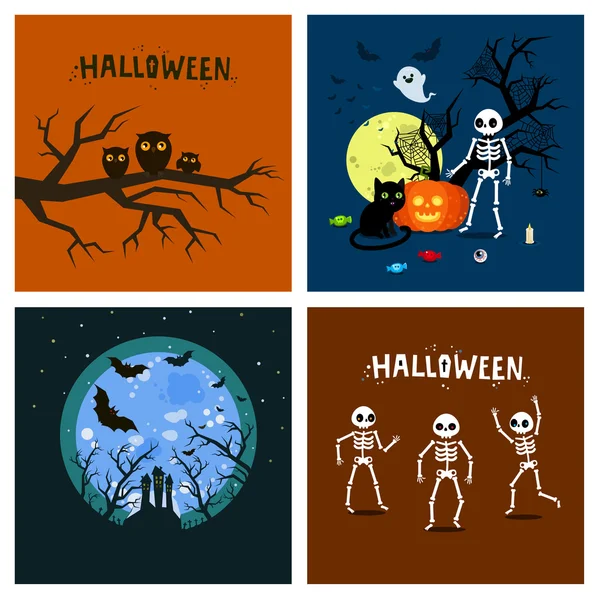 Cartel de celebración de Halloween — Archivo Imágenes Vectoriales