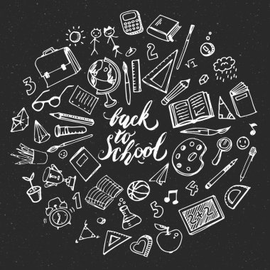 yazıt işaretleri ile okula geri