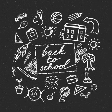 yazıt işaretleri ile okula geri