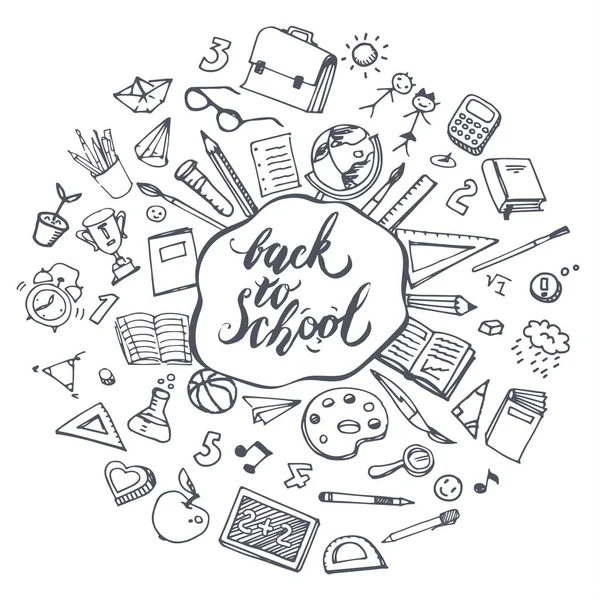 Back to school template — Stock Vector