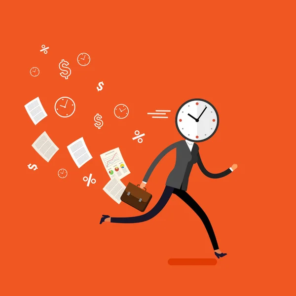 効果的な時間管理の概念 — ストックベクタ