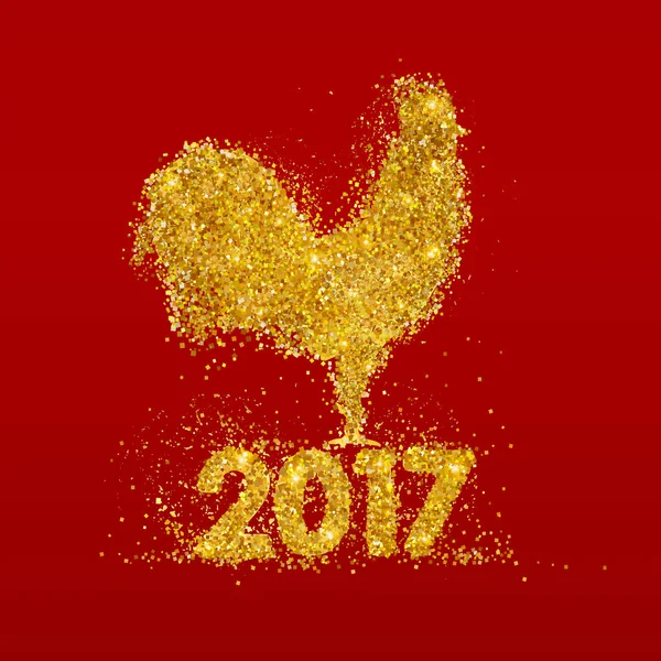 Gouden Haan Chinese kalender — Stockvector