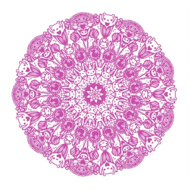 Mandala dekoratif elemanlar