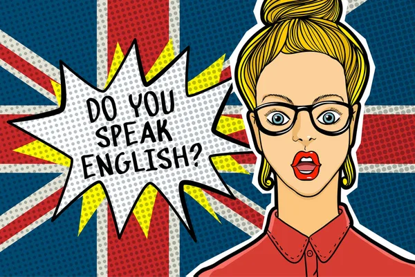 İngilizce eğitimi kavramı — Stok Vektör