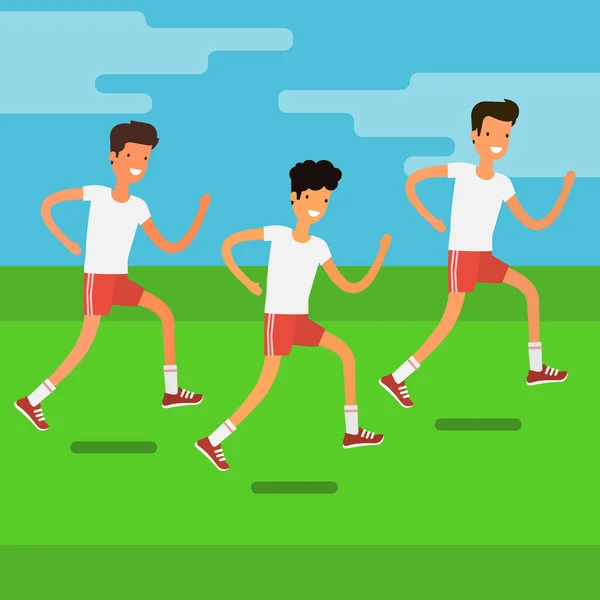 Deporte y actividad personas — Vector de stock