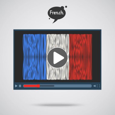 dil öğrenmek. Fransızca eğitim.