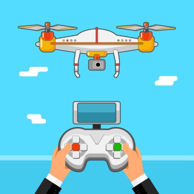 Uzaktan üzerinden dron kontrol .