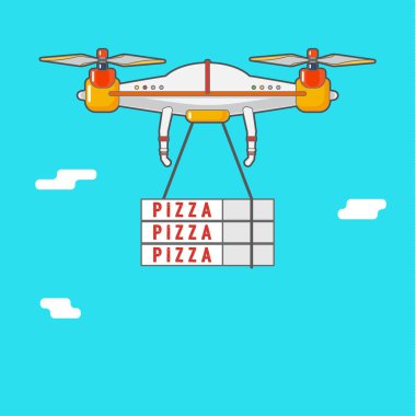 Quadcopter hava uçak.