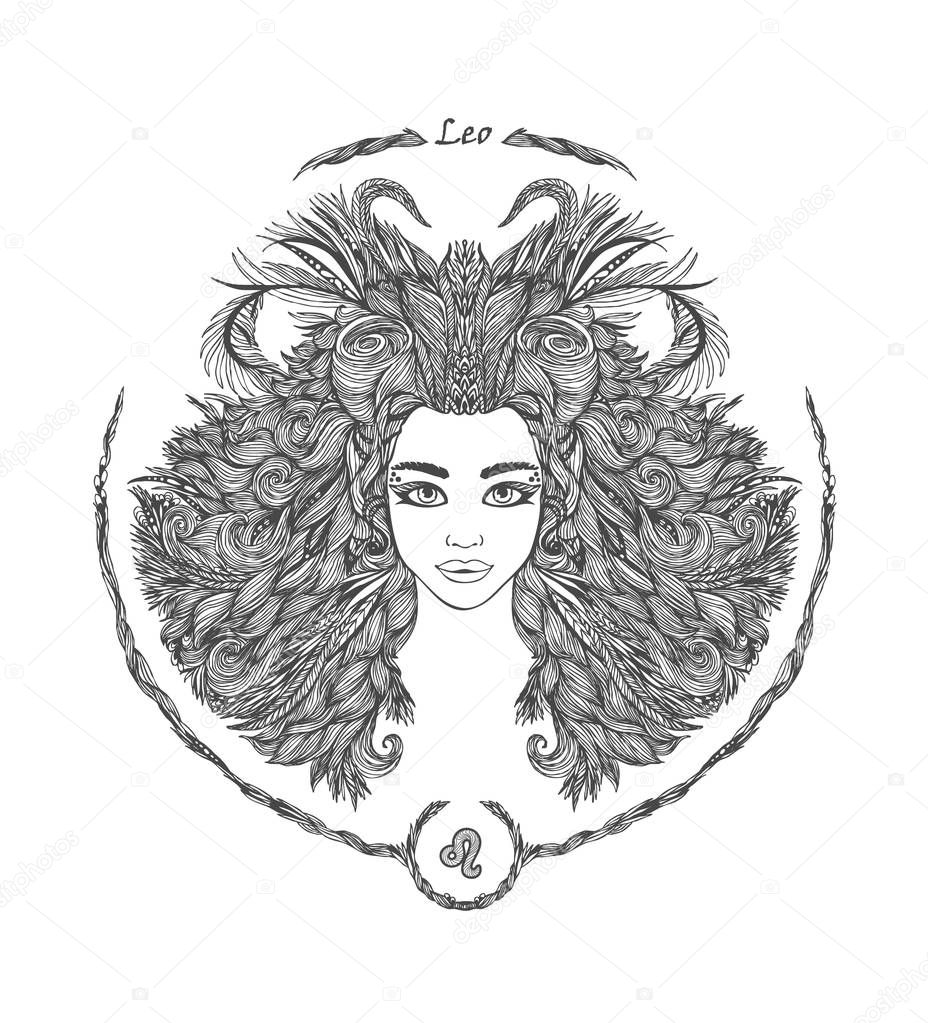 Zodiac sign. Leo — Stock Vector © VectorStory #138226654