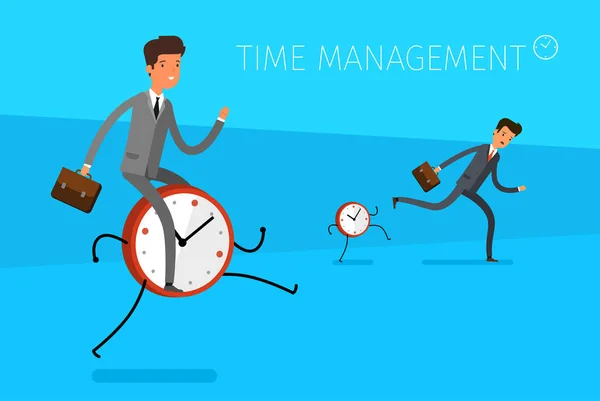 Conceito de gestão do tempo. — Vetor de Stock