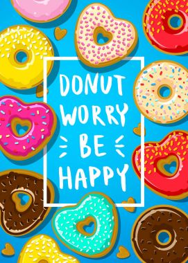 Donuts tasarımı metin ile