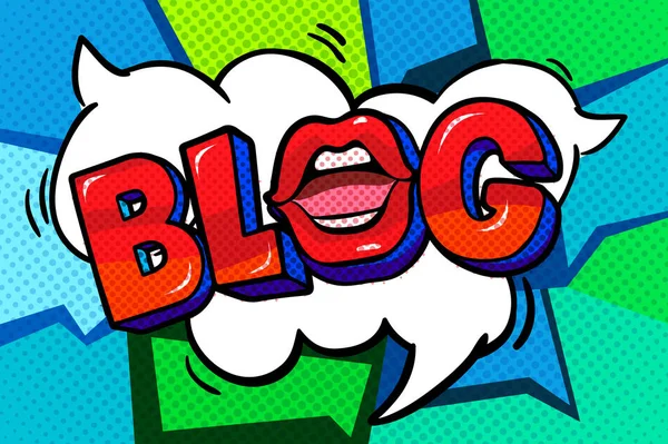 ブログの単語バブル — ストックベクタ