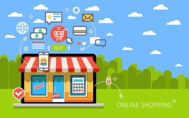 online alışveriş kavramı