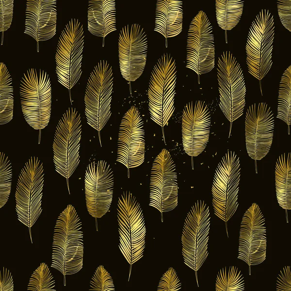 손으로 그린된 팜 집합 나뭇잎 — 무료 스톡 포토