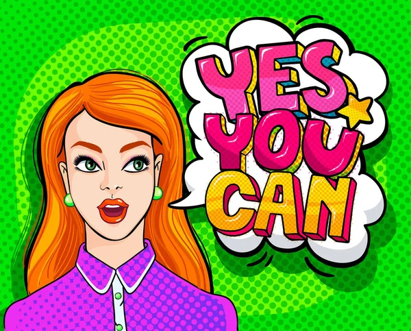 Yes, You Can Message — Stock Vector