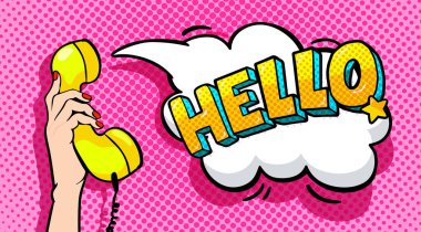 eski telefon ahizesi tutan el