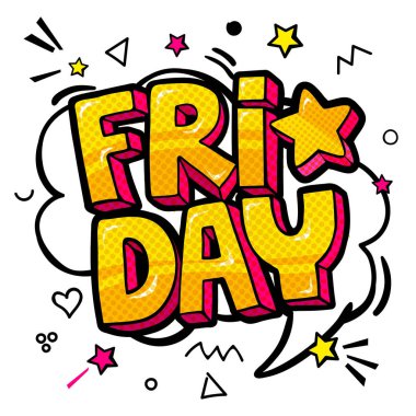 Komik ses efektleri pop sanat vektör tarzı.