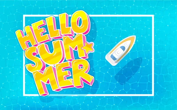 Hello Summer background — Stock Vector