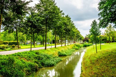 Beemster Polder, Hollanda içinde tipik Hollanda bisiklet yolu