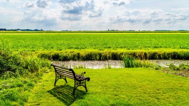 Dutch Farm land in the Beemster Polder in the Netherlands clipart