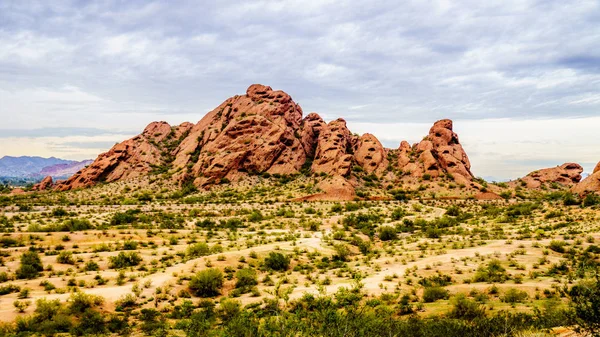 Papago Park na cidade de Tempe, Arizona, nos Estados Unidos da América — Fotografia de Stock