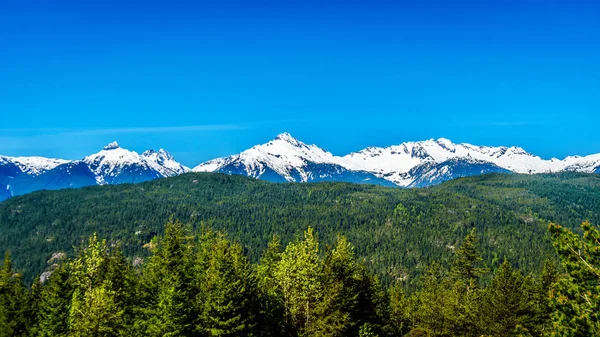 Alpha dağ, Serratus ve British Columbia, Kanada Tantalos Dağ doruklarına kar kaplı
