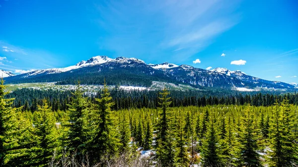 Montagna costiera lungo Duffy Lake Route, Columbia Britannica, Canada — Foto Stock