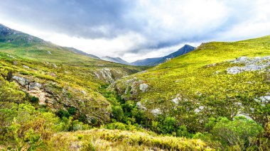Franschhoek Pass içinde Batı Cape province, Güney Afrika