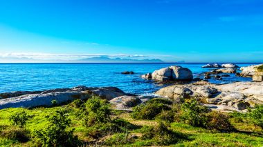 Büyük Granit kayalar kayalar Beach, popüler bir doğa rezerv ve Afrika penguenler koloni için ev