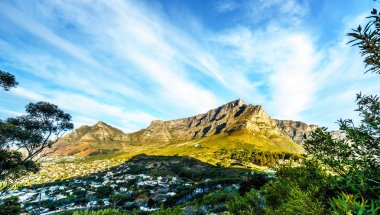 Cape Town, Masa Dağı, Devils tepe, aslanlar kafa ve Oniki Havariler güneş ayarına