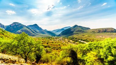 Twenyane Köyü Olifant Nehri Kuzey Güney Afrika'daki Mpumalanga ili filli Vadisi görünümünü