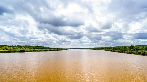 Fiume Olifants Vicino Kruger Park Phalaborwa Confine Tra Province Limpopo — Foto Stock