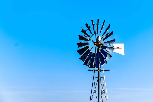 Close Steel Windpump Semi Desert Karoo Region South Africa — Stock Photo, Image