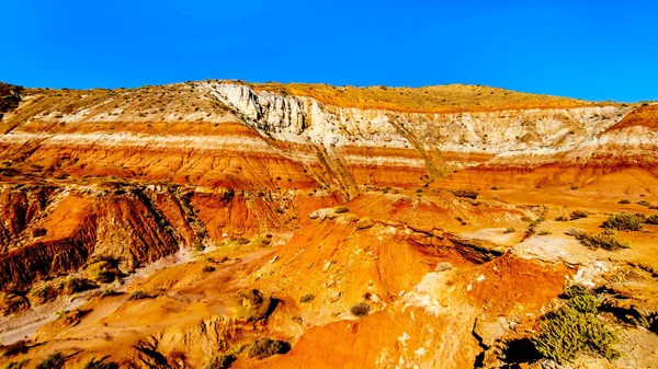 Wandern Auf Dem Weg Den Fliegenpilzen Hoodoos Großen Treppenhaus Eskalante — Stockfoto