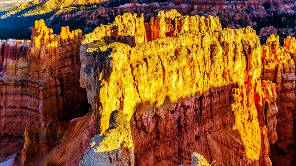 Vermilion Colored Hoodoos Sunset Point Bryce Canyon National Park Utah — Zdjęcie stockowe