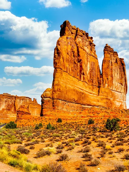 Organ Sandstone Rock Formation Arches Scenic Drive Arches National Park — Stock Photo, Image