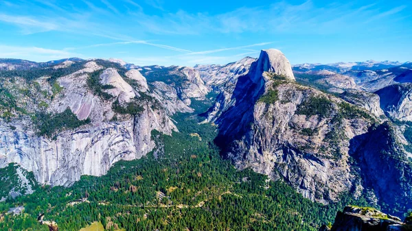 Sierra Nevada Dağları Ndaki Yosemite Vadisi Nde Sağında Ünlü Half — Stok fotoğraf