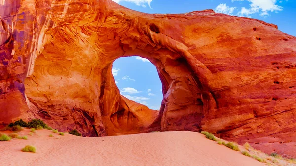 Ear Wind Whole One Massive Red Sandstone Formation Monument Valley — Stock Photo, Image