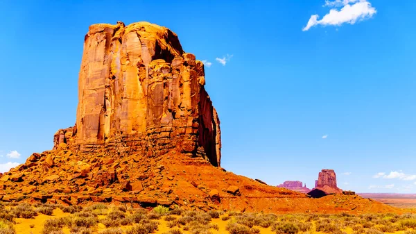 Formação Arenito Cly Butte Paisagem Desértica Monument Valley Navajo Tribal — Fotografia de Stock