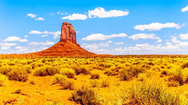 Formação Arenito East Mitten Butte Paisagem Desértica Monument Valley Navajo — Fotografia de Stock