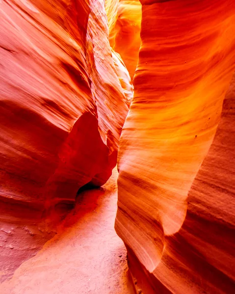 Las Suaves Paredes Curvas Piedra Arenisca Red Navajo Del Cañón —  Fotos de Stock