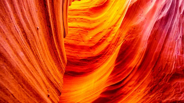 Hladké Křivolaké Písečné Stěny Red Navajo Chřestýši Kaňonu Jeden Slavných — Stock fotografie