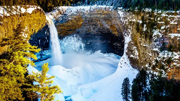 Helmcken Falls Murtle River Winter Mit Dem Spektakulären Eis Und — Stockfoto