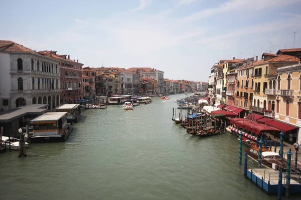 Gondole Sul Canal Grande Venezia Venezia Italia Pubblicità Commerciale Gite Foto Stock Royalty Free