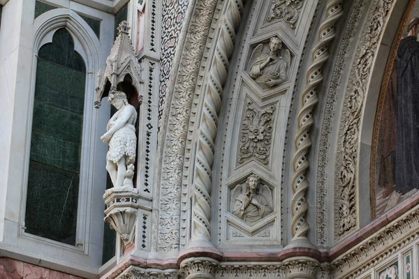 Maravilhosa Estátua Humana Decorada Duomo Florance Escultura Mistério Famosa Igreja — Fotografia de Stock