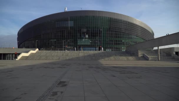 Arena Gliwice Eine Der Größten Unterhaltungs Und Sporthallen Polens — Stockvideo