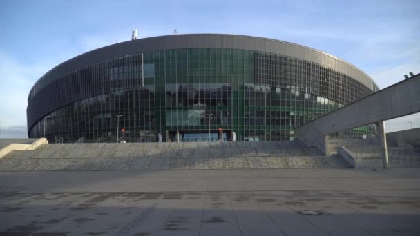 Arena Gliwice Eine Der Größten Unterhaltungs Und Sporthallen Polens — Stockvideo