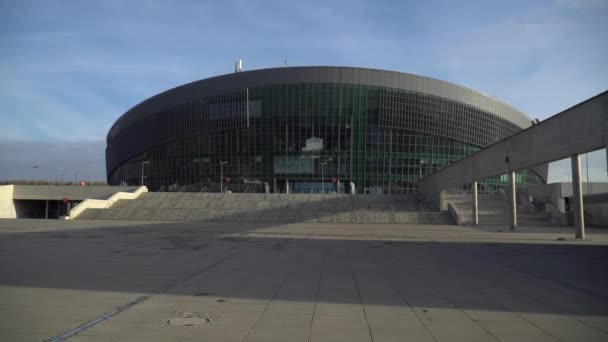 Arena Gliwice Один Найбільших Розважальних Спортивних Залів Польщі — стокове відео