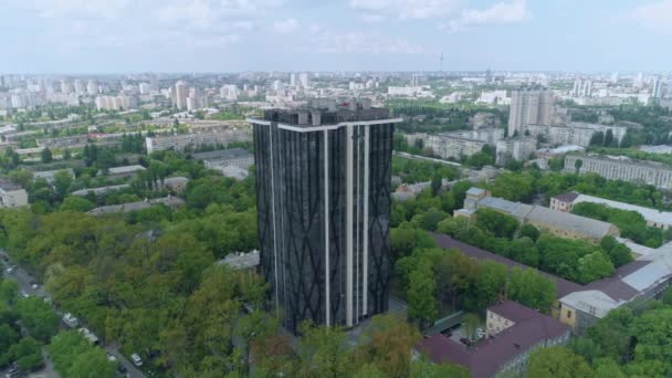 Widok Lotu Ptaka Nowoczesny Kompleks Mieszkalny Kijów Ukraina — Wideo stockowe